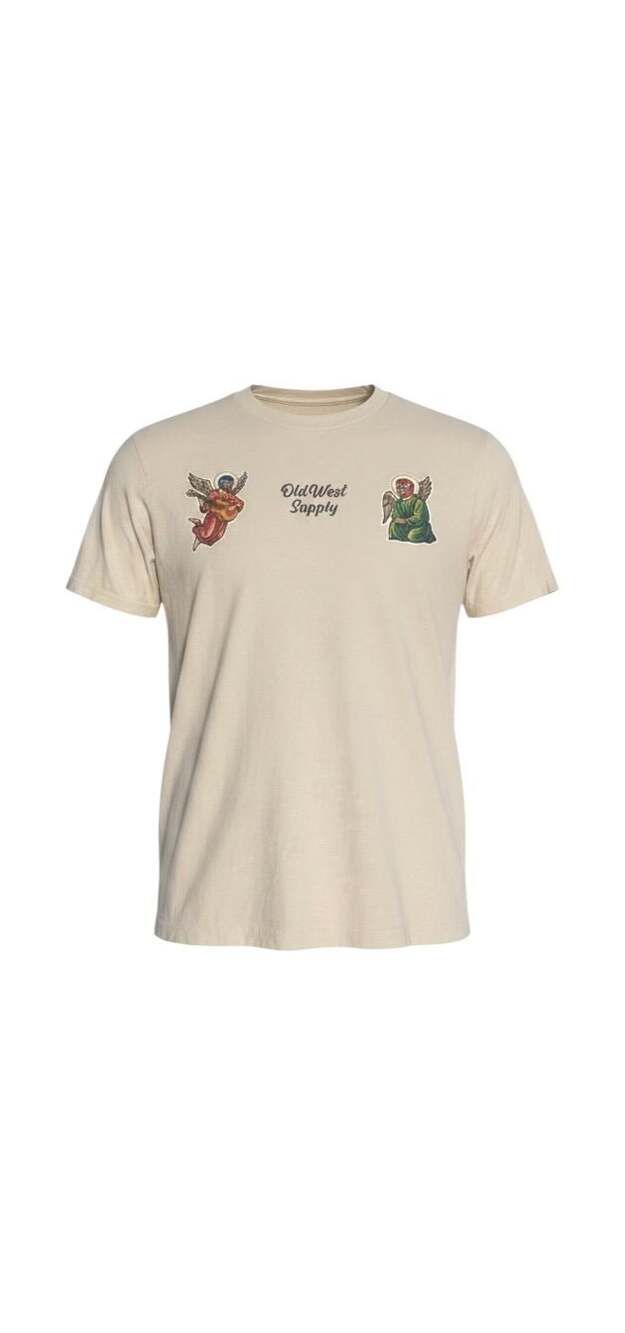 Old West Supply Graphic T-Shirt Tan